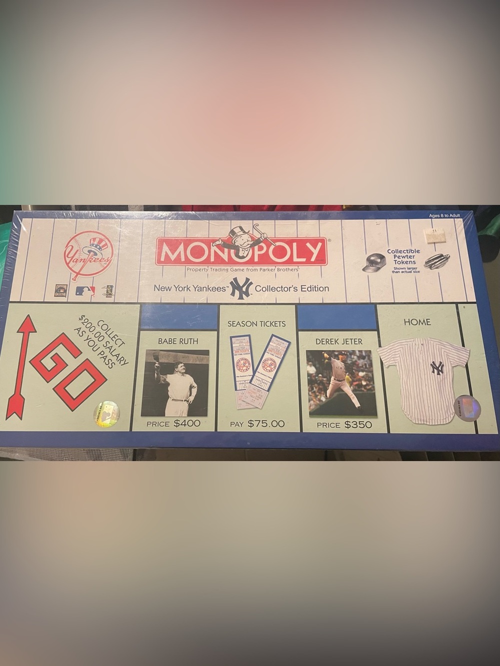 Monopoly New York Yankees Collector's Edition Board Game Derek Jeter & Babe Ruth